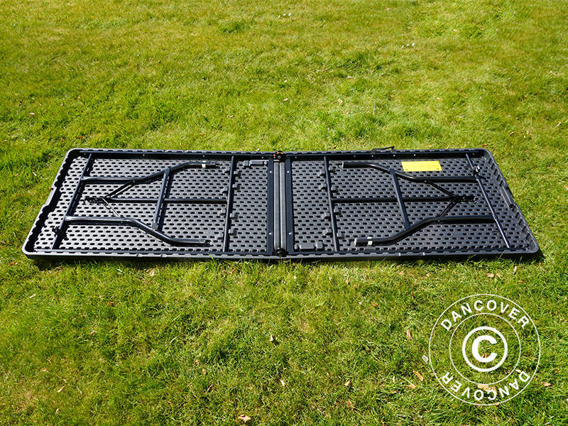 Folding Table 240x76x74 cm, Black (25 pcs.)