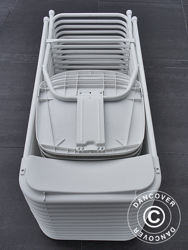 Folding Chair 44x44x80 cm, White, 24 pcs.