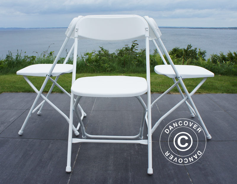 Folding Chair 44x44x80 cm, White, 24 pcs.