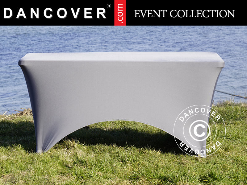 Stretch table cover 150x72x74 cm, Grey